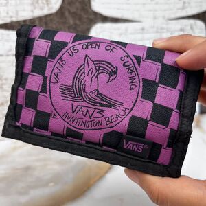 Vans US Open of Surfing Huntington Beach Purple Trifold Wallet